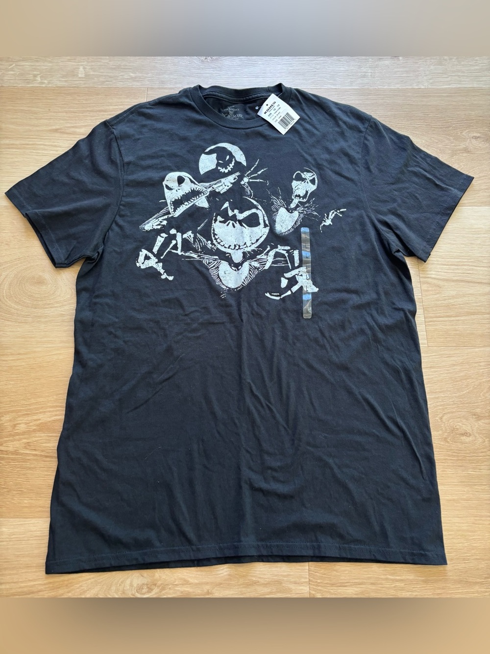 Disney Black The Nightmare Before Christmas Graphic Tee Size Large